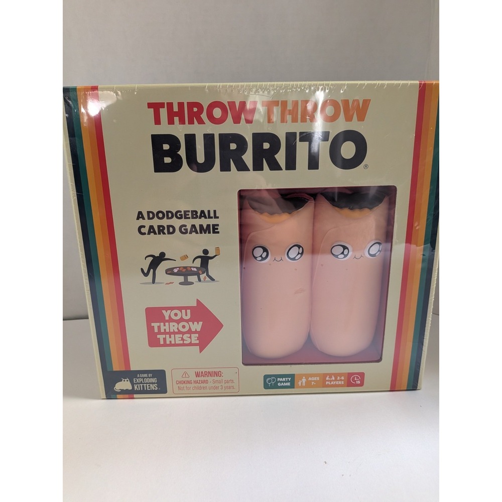 Throw Throw Burrito - A Dodgeball Card Game by Exploding Kittens (Ages 7+) NEW